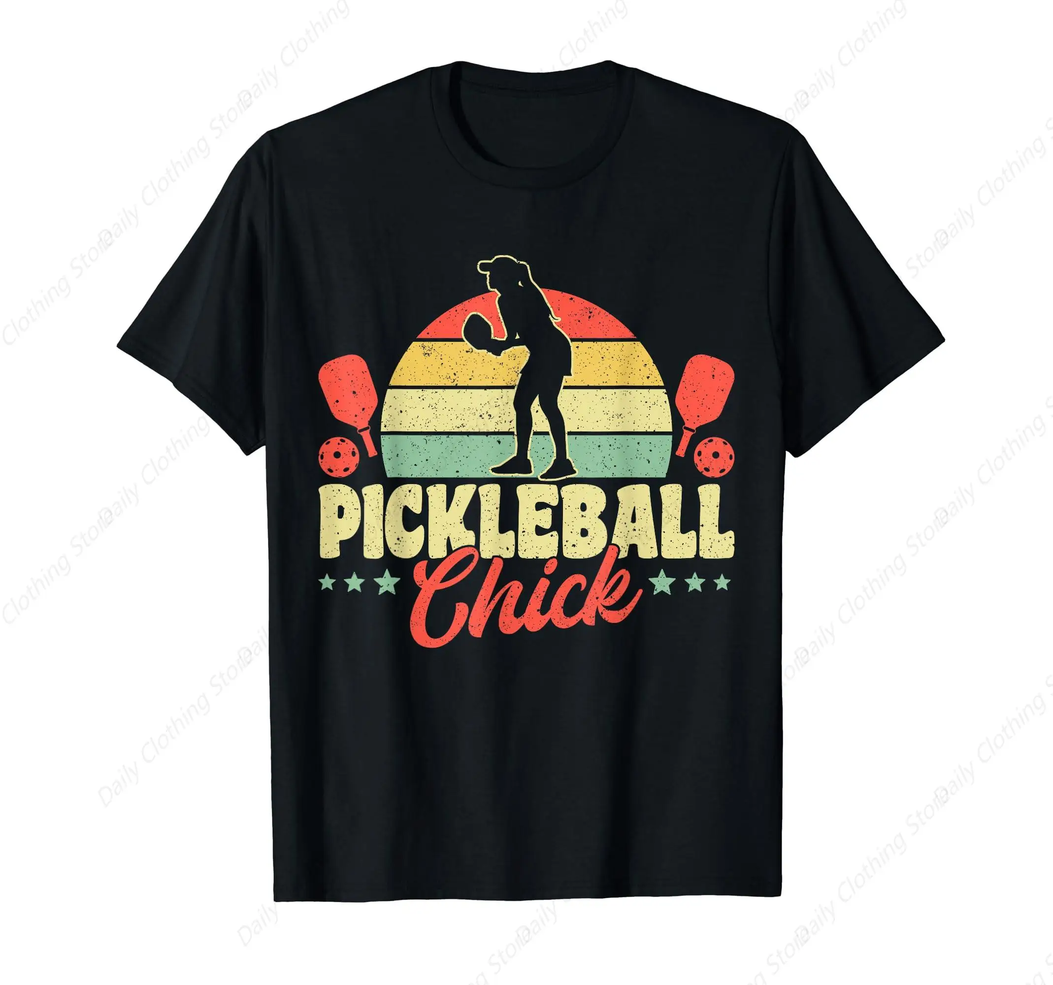 

Pickleball Champion Tournament Player Pickleball Chick T-Shirt Funny Graphic Clothing Gifts Short Sleeve Leisure Comfortable Top