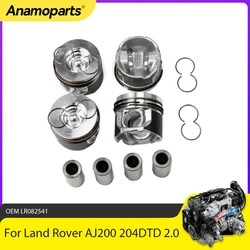 Engine Piston With Rings Set Fit 2.0 L T 204DTD AJ200 Diesel For Land Rover Discovery Range Evoque Jaguar E-PACE 2.0T STD 0.5