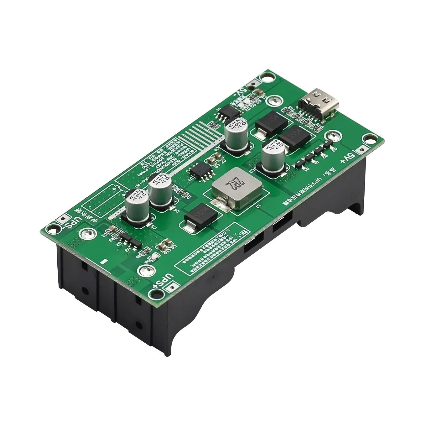 Type-C 15W 3A 18650 Lithium Battery Charger Module DC-DC Step Up Booster Fast Charge UPS Power Supply / Converter 5V 9V 12V