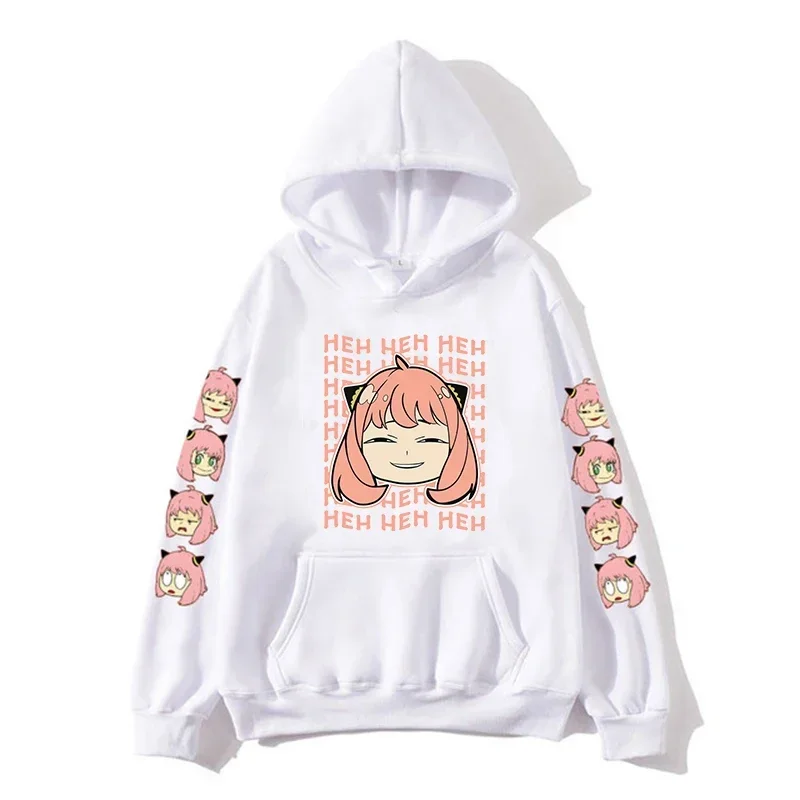 Fashion Streetwear Anya Anime Spy X Family Hoodies Manga Kawaii Cartoon Mens/Women Sweatshirt Tops Unisex Couple Hoodie Plus