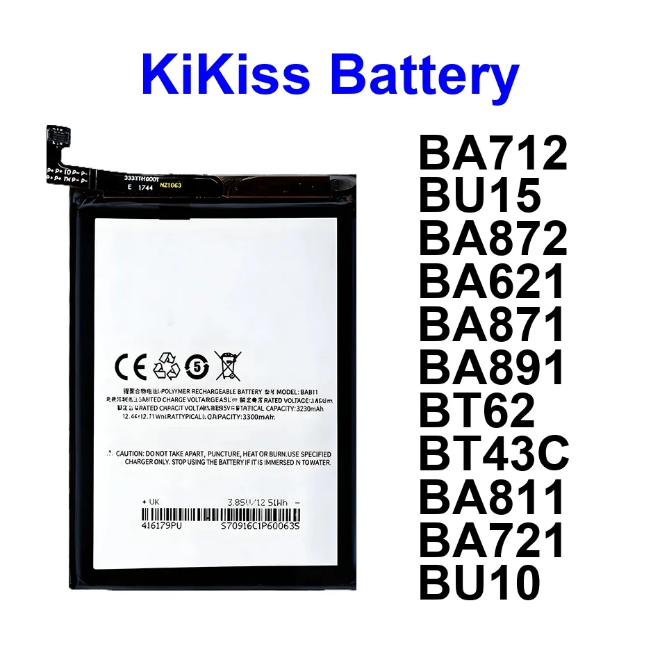 

For Meizu M3x, M5 M6s Meizy Meilan 15+ 16X 6T M15 NOTE5 S6 U10 U20 X 2 15 Note 6 Lte Plus Mini Battery BA721 BU15 BA712