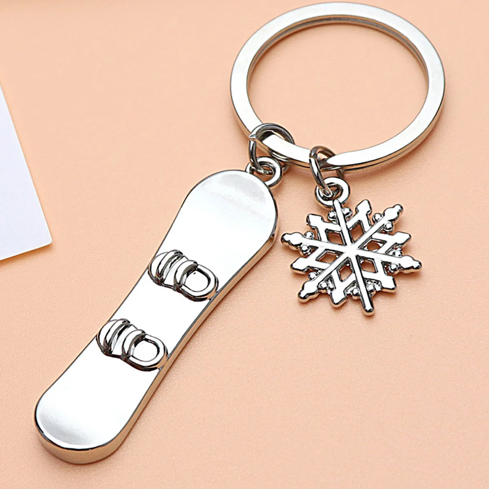 5 Pcs Snowboard Keychain Ski Skiing Portable Skis Pendant Adorable Sled Gifts Skateboard