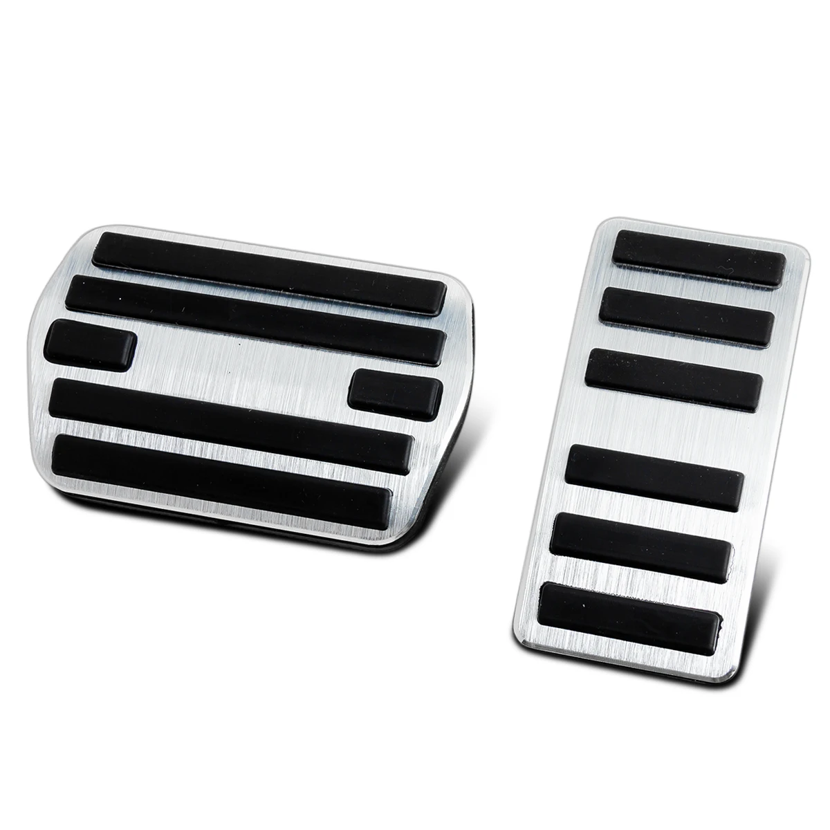 Accesorios embellecedores de cubierta de Pedal de freno de coche de aleación de aluminio plateado para Lincoln Nautilus 2024 2025