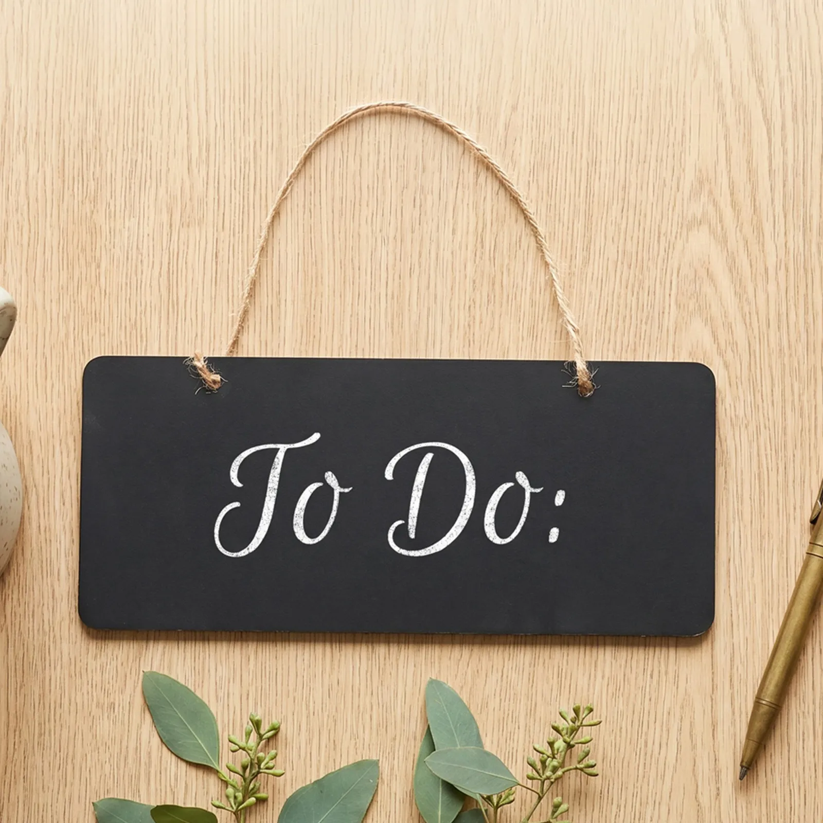 8Pcs Hanging Chalkboard Wooden Erasable Message Boards Decorative Wall Mounted Menu Display for Cafe Kitchen Restaurant