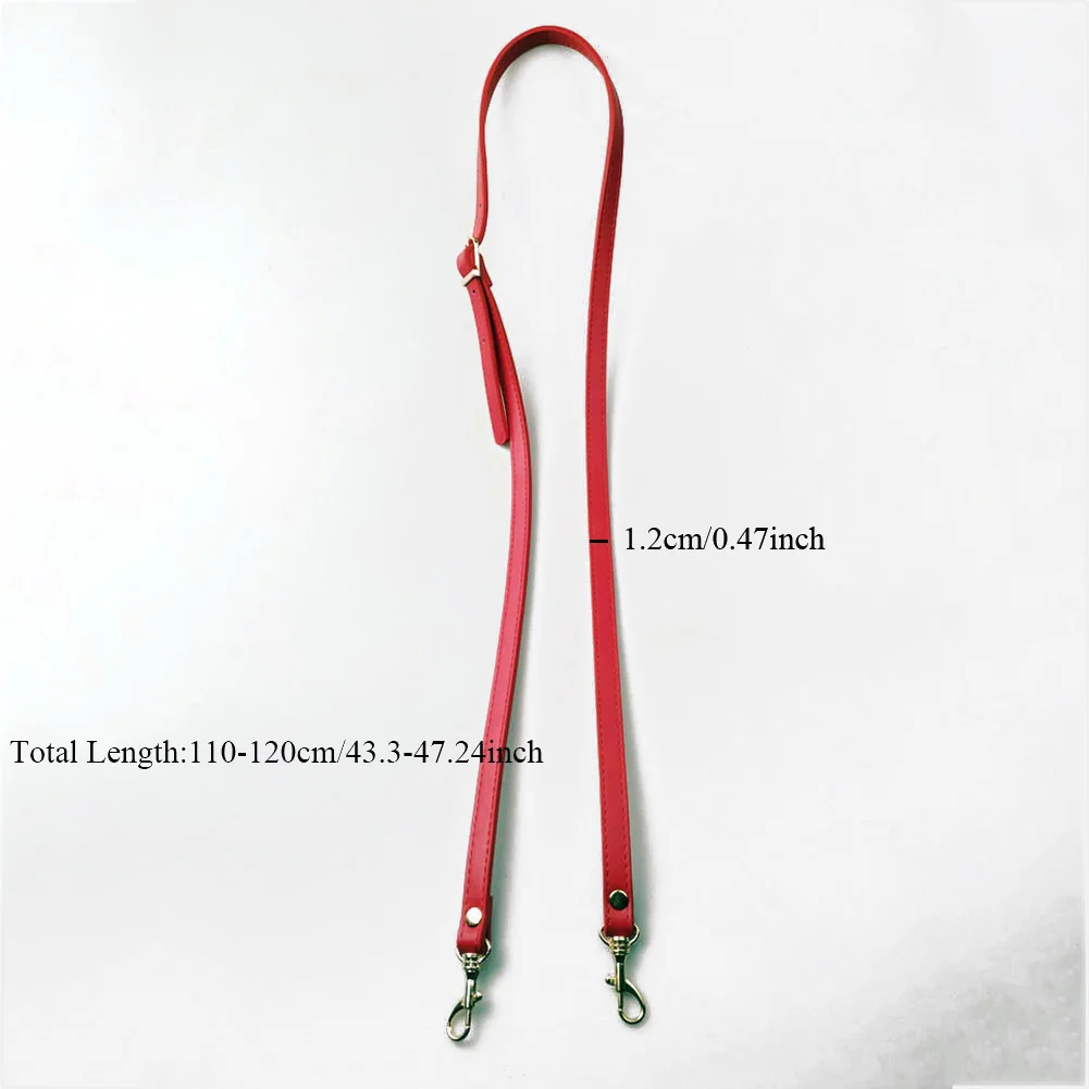 120Cm Long Leather Bag Strap Solid Color Adjustable Casual Accessories For Handbags Replacement Crossbody Bag Strap For Women