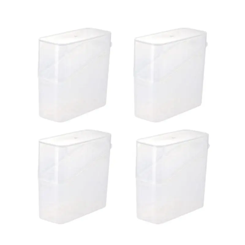AA94-Sliced Cheese Container For Fridge, 4 PCS Cheese Storage Box With Flip Lid Cheese Keeper Cheese Saver Holder Durable Transp