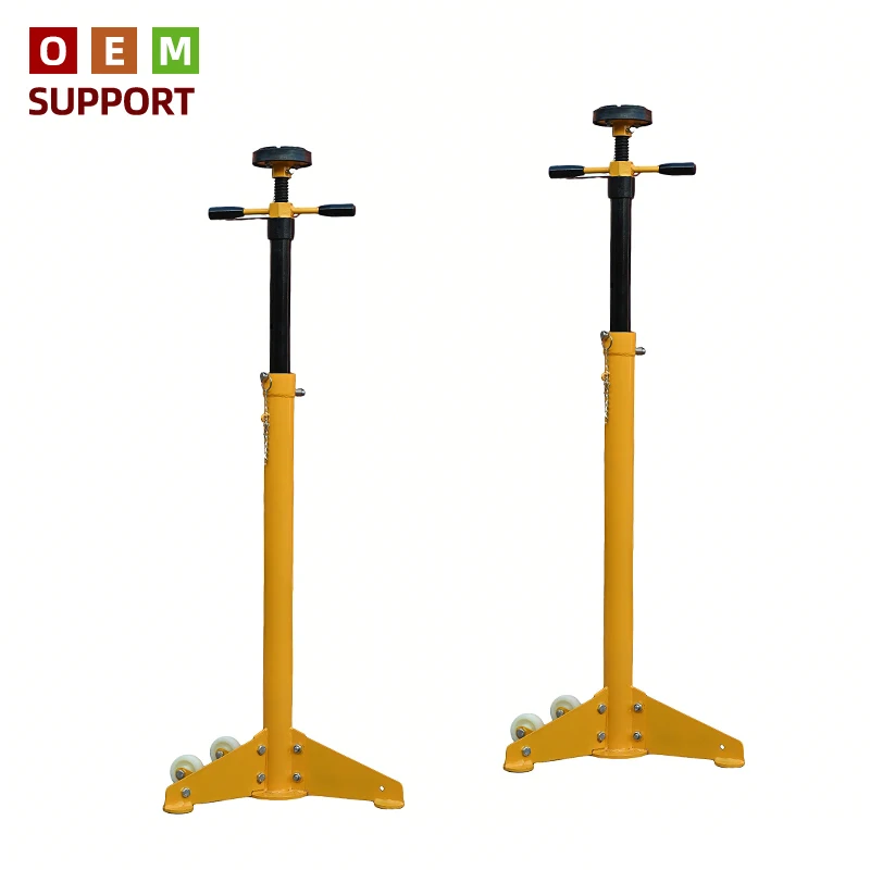 

Домкрат подкатной KARLION 1T, усиленный, желтый, с механическим креплением, стальной, для безопасной поддержки автомобиля