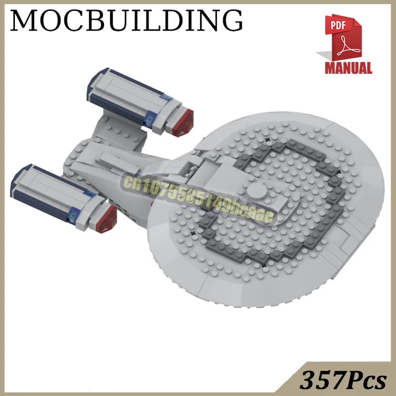 357-pieces-briques-de-vaisseau-spatial-d'entreprise-blocs-de-construction-moc-de-la-serie-treks-blocs-de-construction-d'avions-spatiaux-de-science-fiction-jouets-de-construction-cadeau