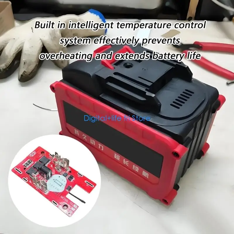 E06D Intelligent Temperature Control Balancing Battery Protections Board For 21700 DC18V21V