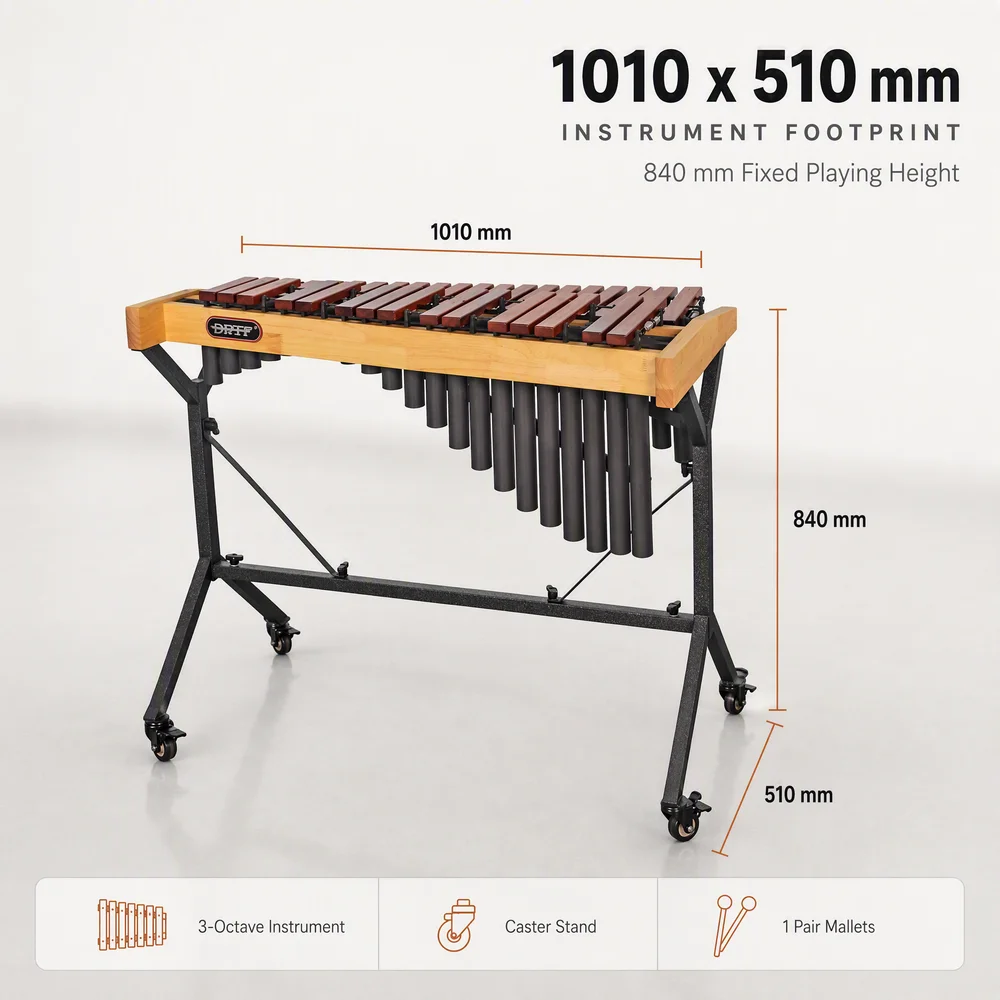 Customized Professional Percussion Factory Wholesale High Quality Rhythm Instrument Xylophone 32 Key Wood Marimba For Teaching
