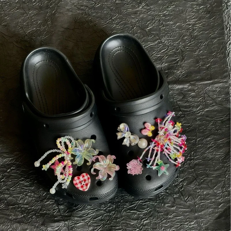 New JIBBITZ Elegant Shoe Charms Set  DIY Removable or Clog Sandals Perfect for Parties & Holidays Party Gifts Favors