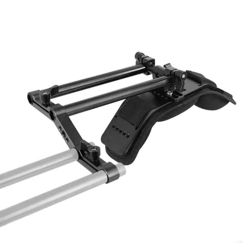 85WD Professional Shoulder Rig with 360 Degree Rotating 15mm Rod Clamp Adapter