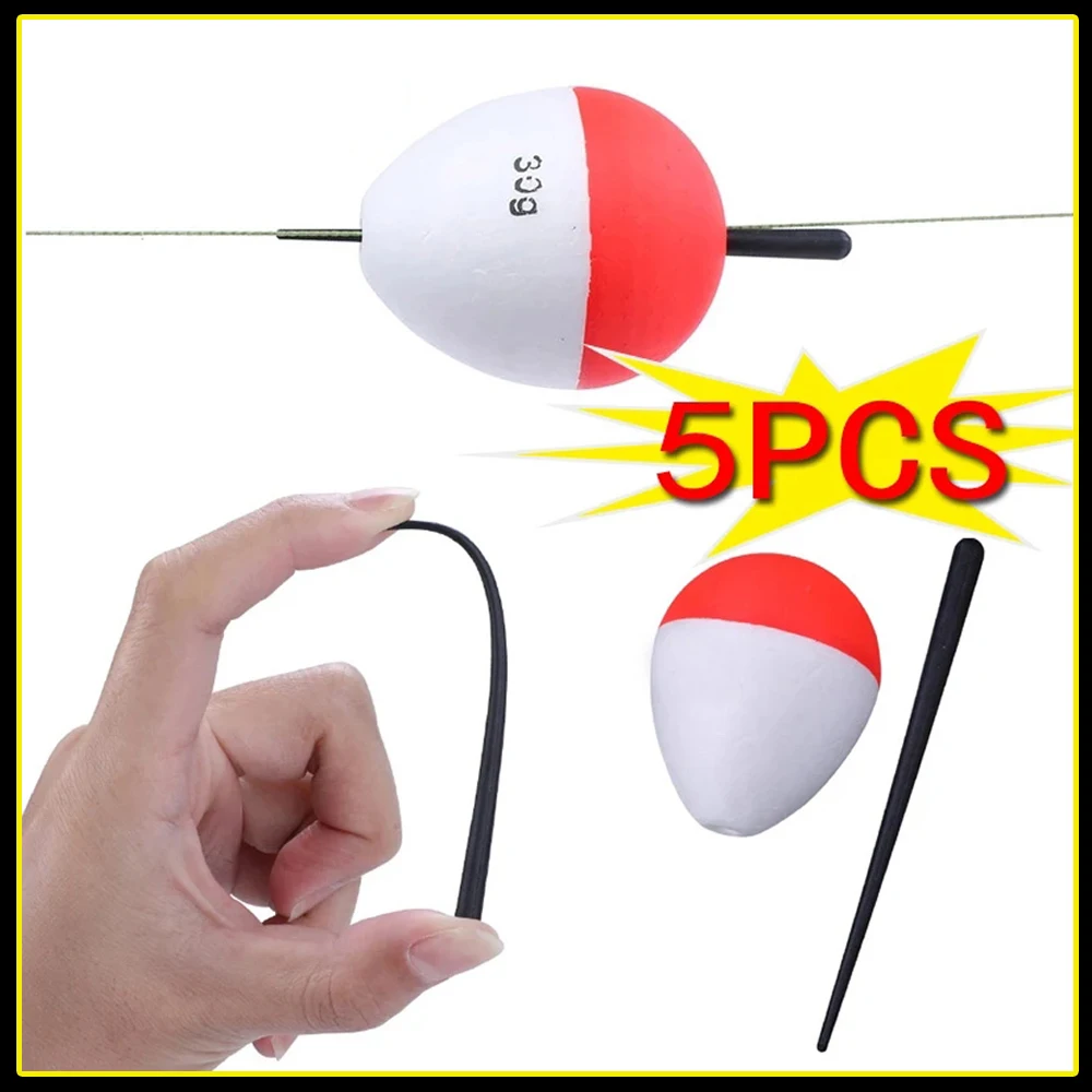 

5pcs Carp Fishing EVA Elastic Float Sea Fishing 1/3/5/10/15/20/25/30g Floating Float Tool 8 Size Fishing Tool Tackle Accessories