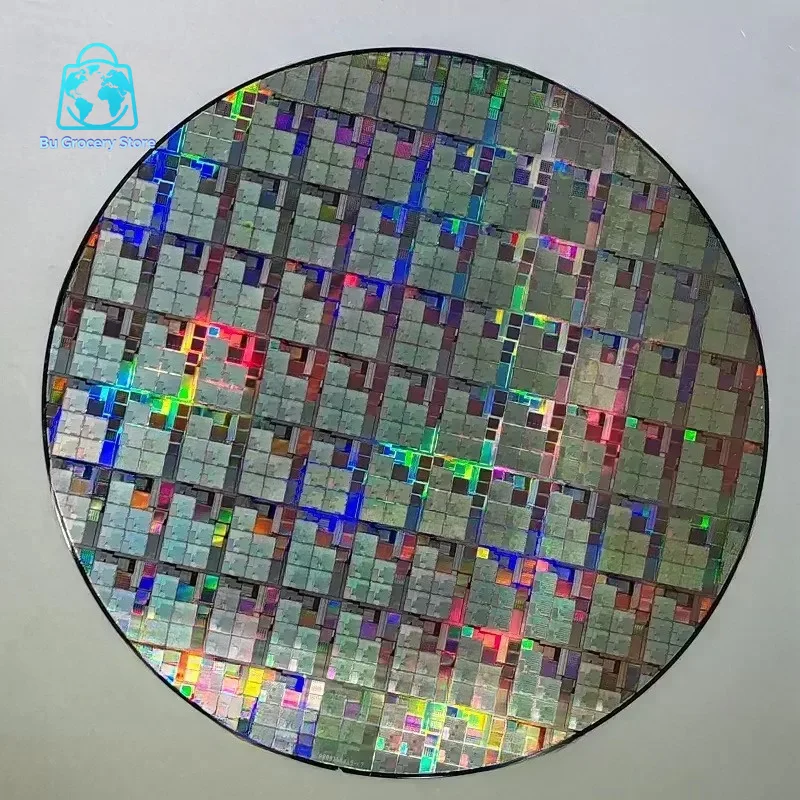 Semiconductor 12 Inch CPU Wafer Silicon Science Technology Pendulum Piece Birthday Gift Photoetching Circuit Chip
