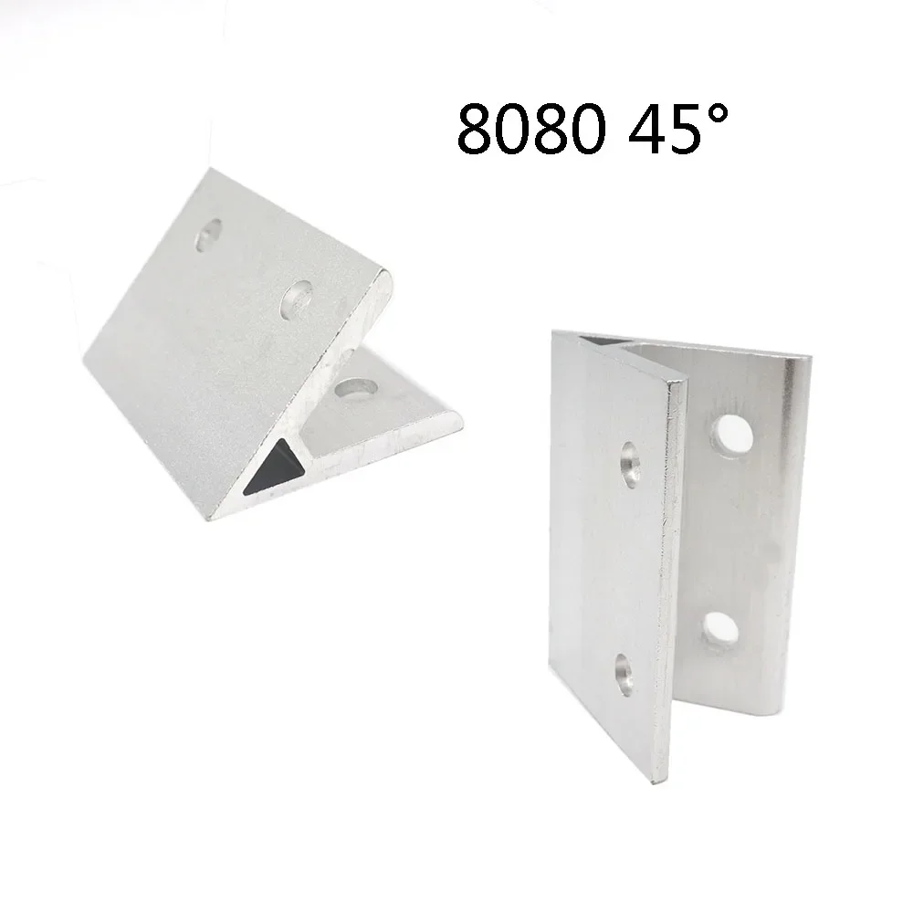 2pcs 45 degree 8080 80x80 Corner Angle Bracket Connection Joint for  Aluminum Profile