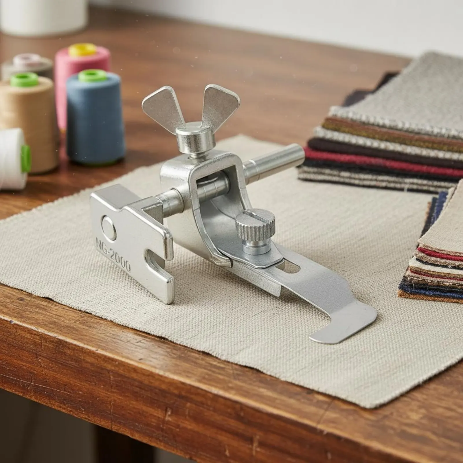 Double Margin Stop Guide Ambidextrous Use Professional Lockstitch Machine Guide Width Adjustable Hemmer Guide Exact Crafted
