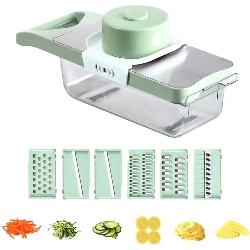 

Stainless Steel Kitchen Vegetable Slicer Vegetable Cutting Tool Julienne Shredder Vegetable Shredder Washable Food Box