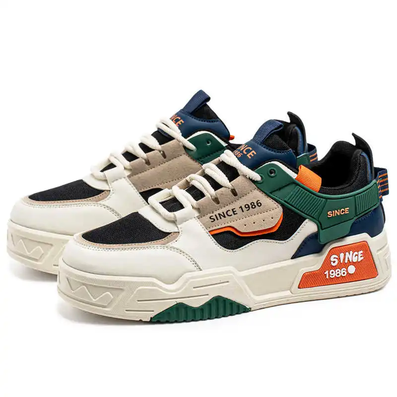 

Мужские кроссовки с круглым носом, черные повседневные спортивные теннисные мужские спортивные туфли, самая низкая цена Vzuttya 2025summer Best