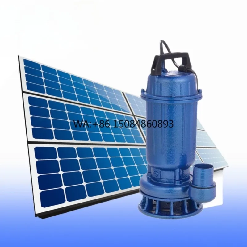 

0.75KW 1HP AC DC Brushless Solar Submersible Pump High Flow Farm Agricultural Irrigation Well Water Supply