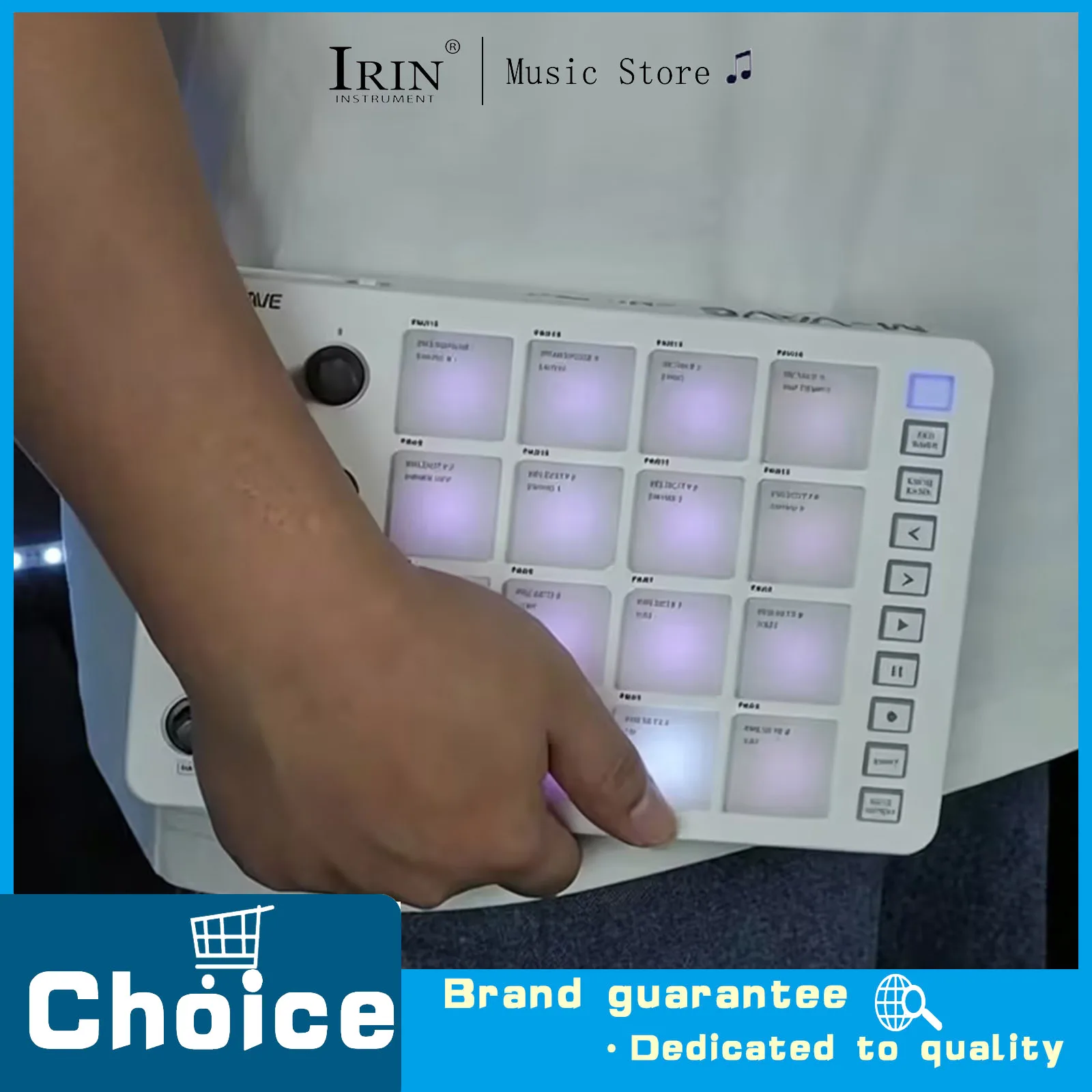 

M-VAVE SMC-PAD MIDI-контроллер-клавиатура с Bluetooth, ударными пэдами, RGB-подсветкой, MIDI-подключением, низкой задержкой и выходным интерфейсом 3,5 мм