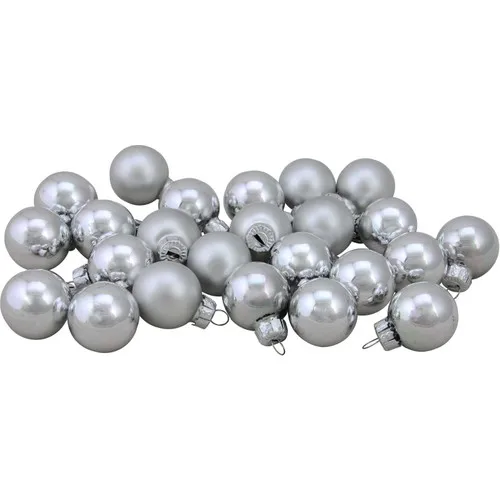 Sezy Christmas Pine Tree Ornament Ball 60 Piece Gray