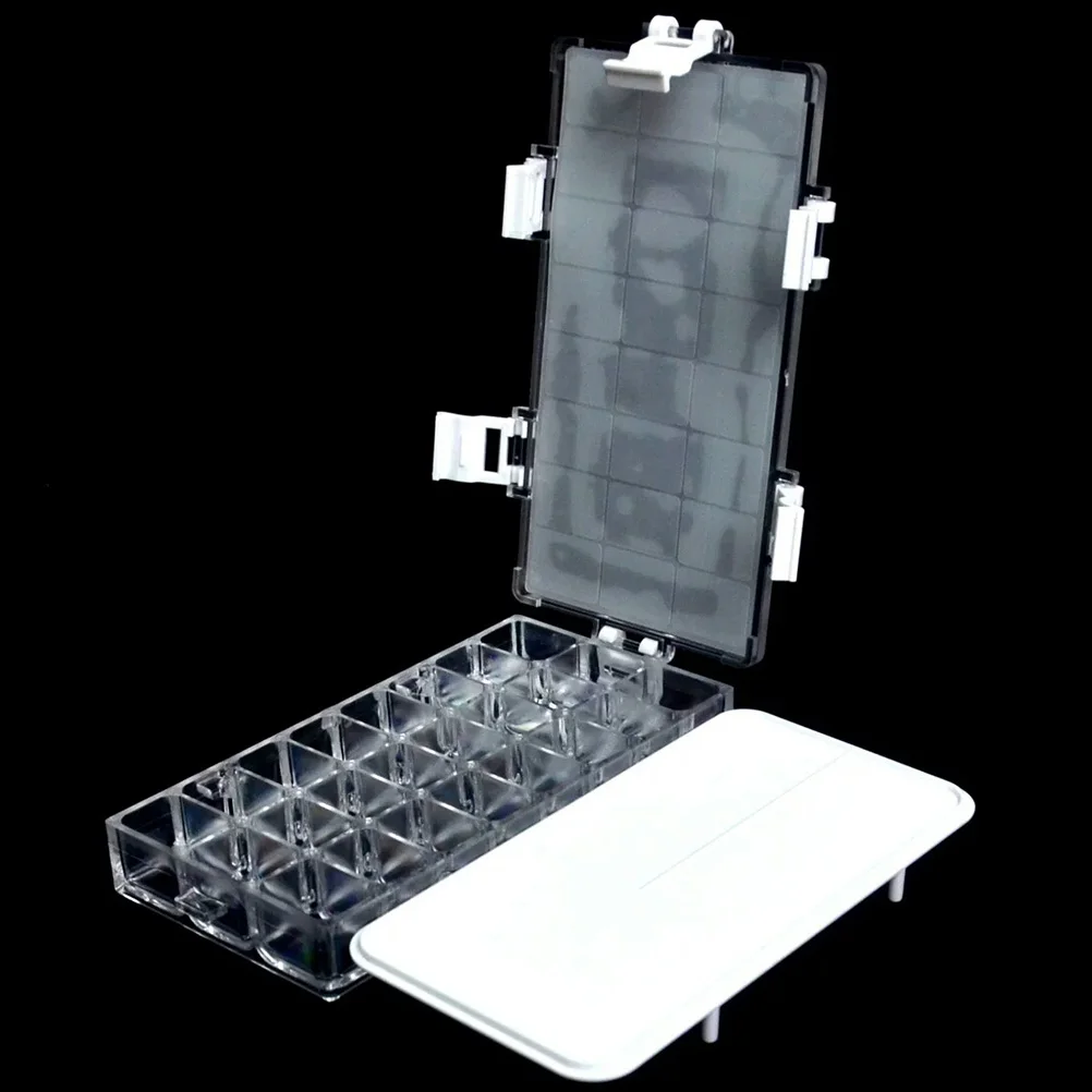 

24 Compartments Moisturizing Pigment Box Folding Palette Painting Pallet Tray Color Trays