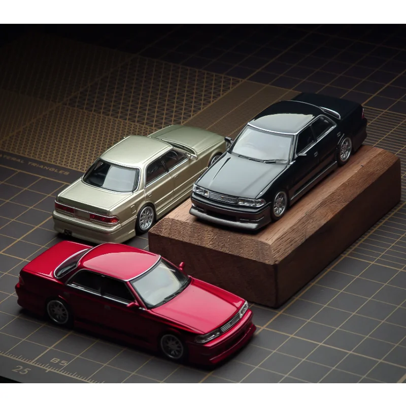 Double 1/64 Scale Mark II JZX81 Die-cast Police Alloy Car Model Collectible Decorative Toy