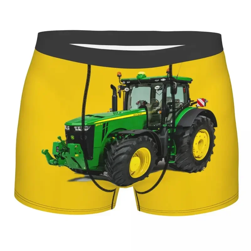 Calzoncillos bóxer de Tractor personalizados para hombre, ropa interior con estampado 3D, bragas transpirables