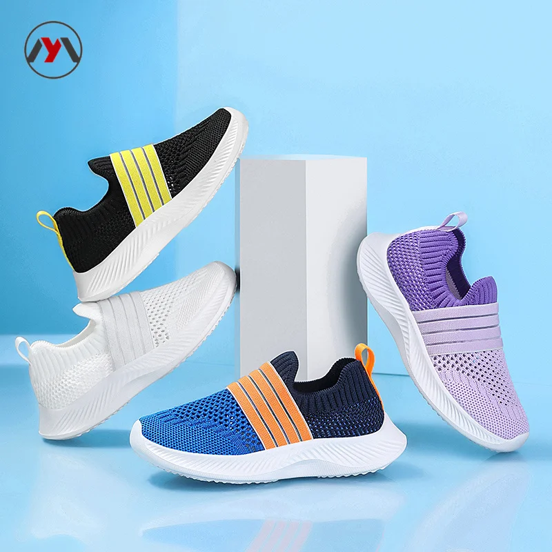 

Boys Girls Sneakers Kids Lightweight Slip On Running Shoes Breathable Tennis Shoes for Toddle shoes for kids