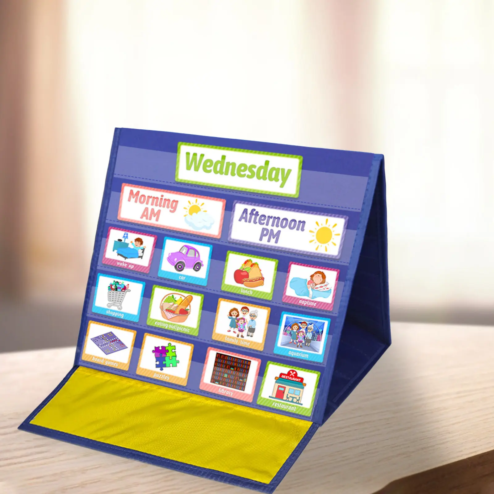 

Набор из 1 шт.: Доска-планировщик для детей, визуальный график, устойчивый к износу, подвесной календарь для ежедневных дел и контроля поведения детей