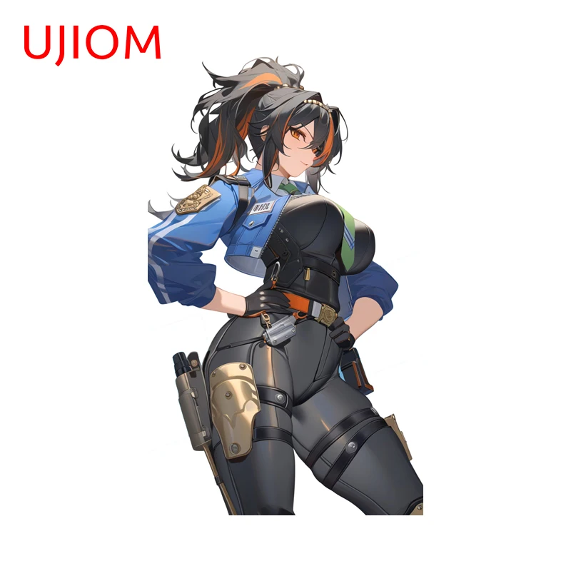 UJIOM Fashion Zhu Yuan Game Wall Sticker Zenless Zone Zero Suitcase Scratch-Proof Vinyl Decal Creative Travel Decor Accessories