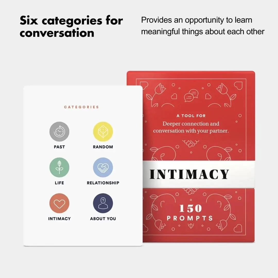 BestSelf Intimacy Deck - 150 Relationship Building Conversation Starters for Couples - Meaningful Couples Card Game for Stronger