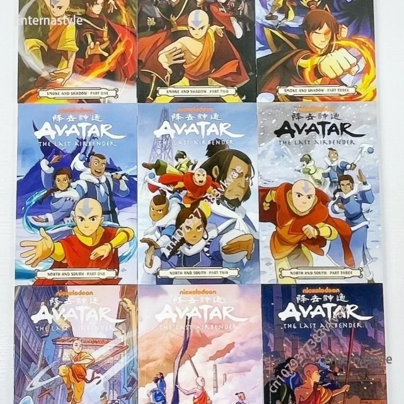 

Avatar The Last Airbender Season 1 Nine Books + Season 2 Nine Books English Book American Comics Action Comedy Fantasy StoryBook