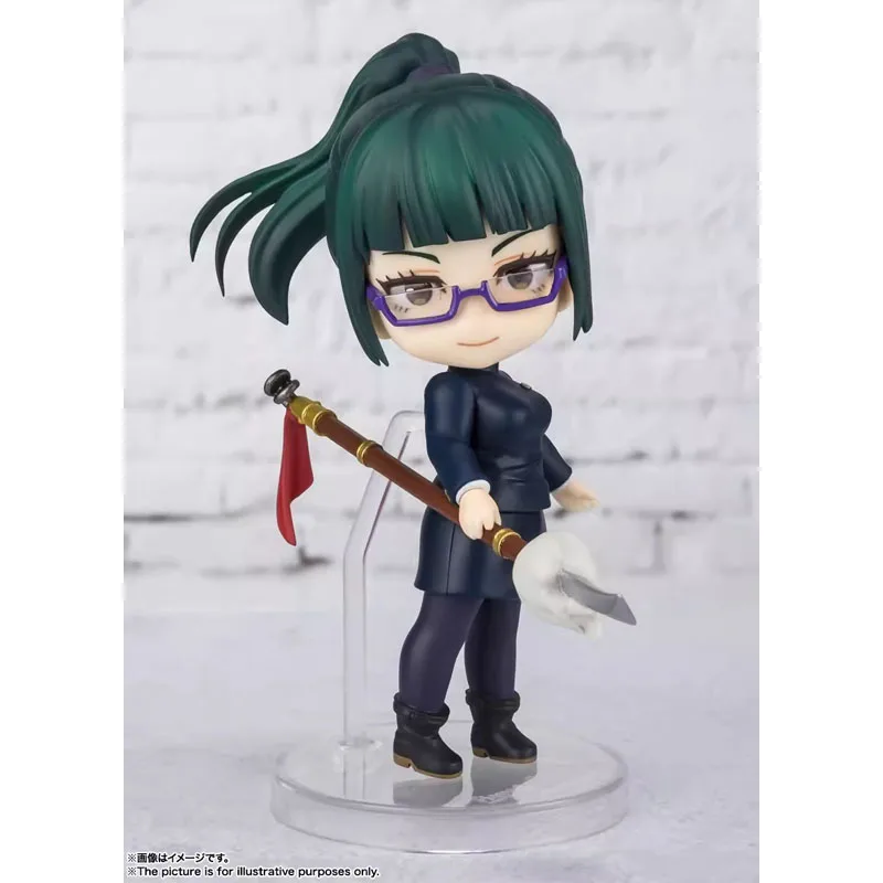 BANDAI Original Figuarts Mini Jujutsu Kaisen Maki Zenin Anime Action Figure PVC Figure Complete Collection Model Kit Hobby Toys
