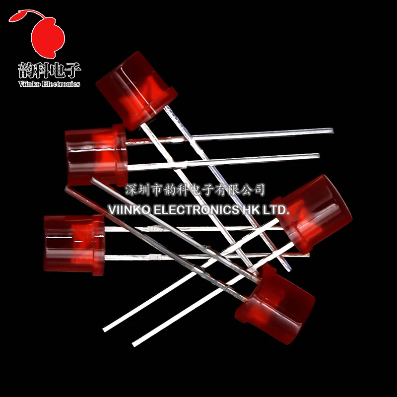 100pcs 5mm Flat Top White Red Yellow Blue Green Assorted Kit Lamp Diode LED Ultra Bright Bulbs Emitting Diodes F5 5MM DIY Light