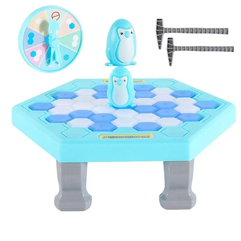 Ice Cube Penguin Game Ice Block Breaking Penguin Trap Game Puzzle Toy Family Funny Game Interactive Table Game For Kids Ages 3