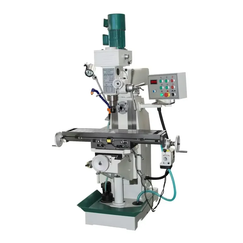 HCY ZX7550V Universal Vertical Horizontal Milling Drilling Machine ISO40 Spindle Taper Automatic Digital Control Medium