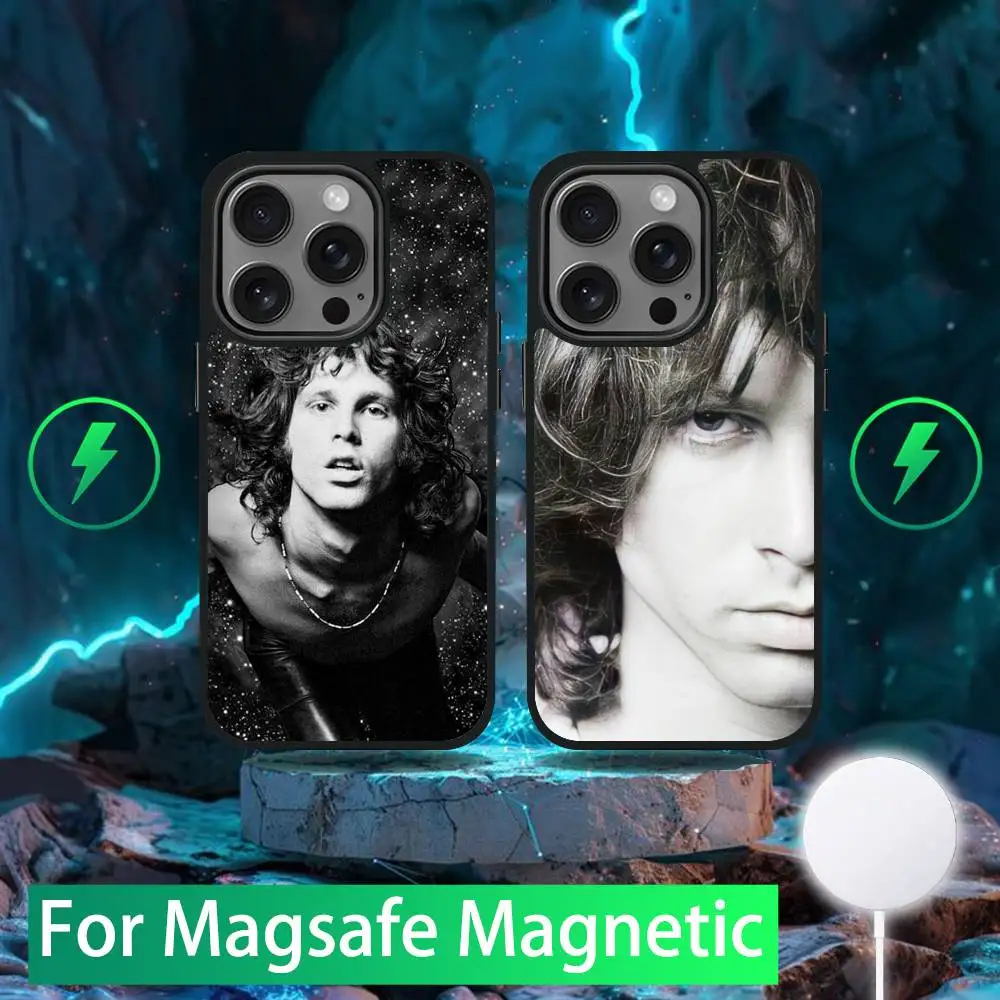 

Jim M-Morrison Phone Case For iPhone 16,15,14,13,12,11,Pro,Max,Plus,Mini,SE New Magsafe Magnetic Wireless Charging