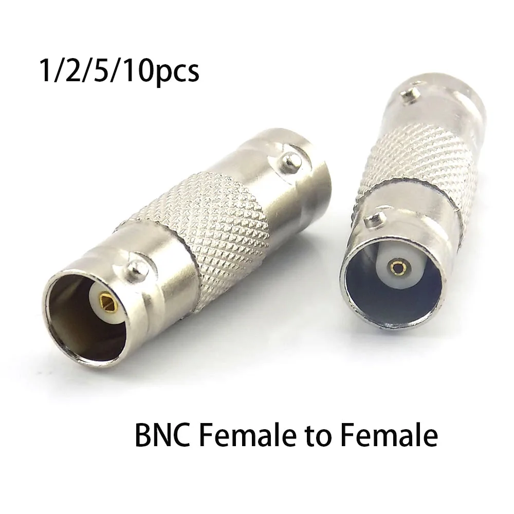 BNC Female Connector Solderless BNC Female to BNC Jack Extension Cable Coupler for CCTV Camera Security Surveillance System