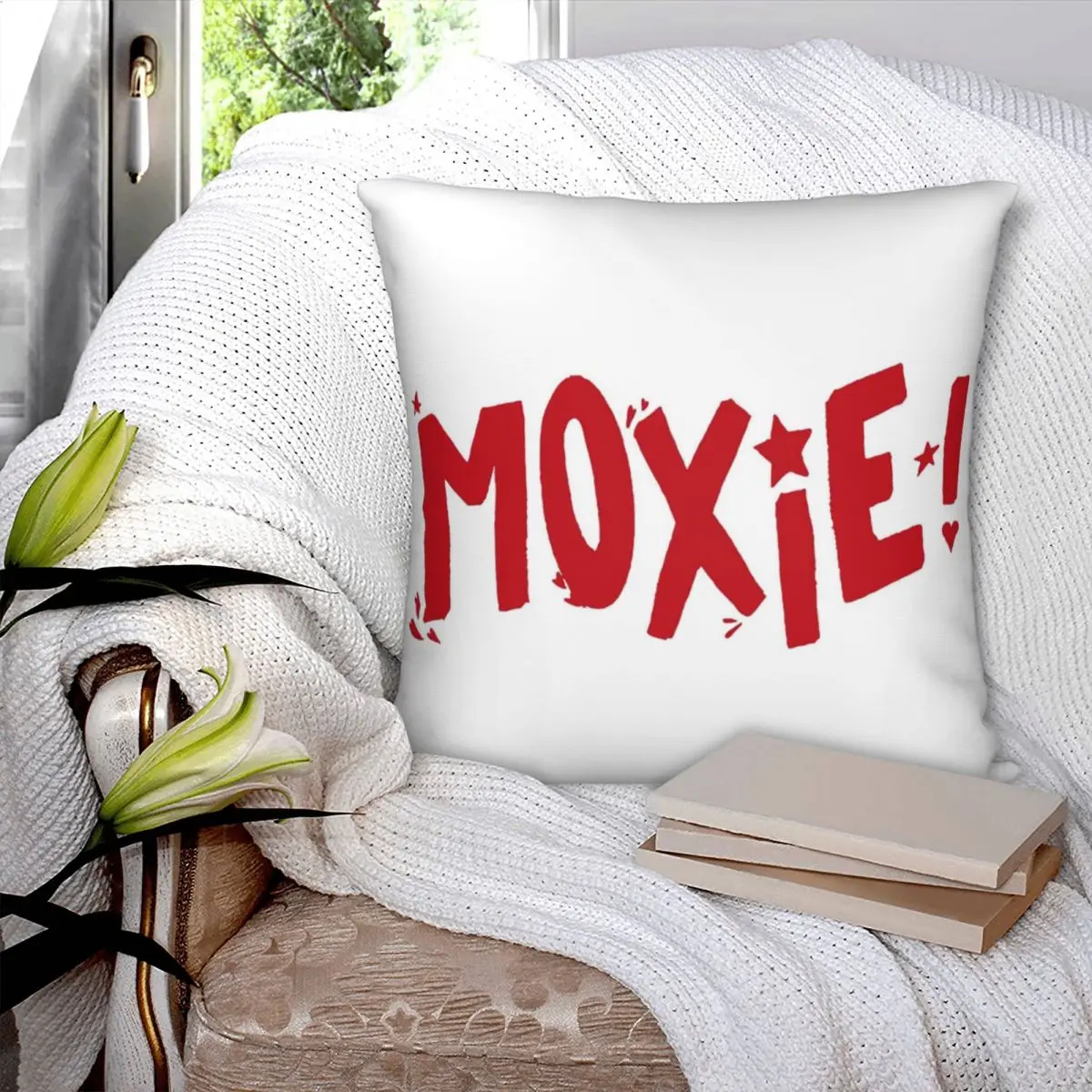 Moxie Square Pillowcase Polyester Pillow Cover Velvet Cushion Zip Decorative Comfort Throw Pillow For Home Living Room