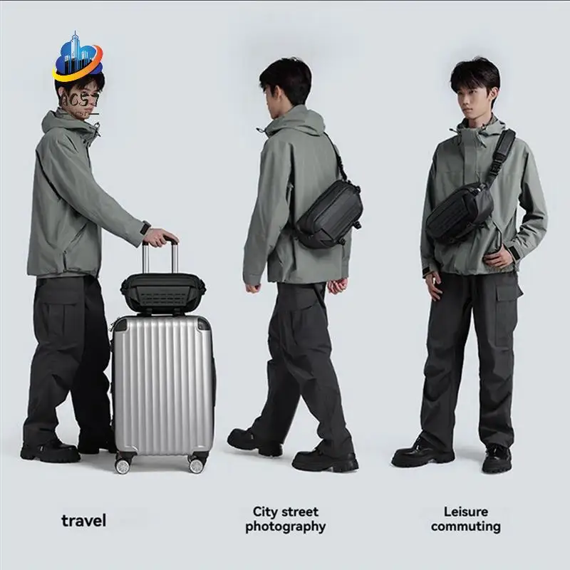 

AC57-Ulanzi AB02 TAI Outdoor Sling Bag Body Cross Bag Chest Bag Travel Bag For Smartphone Mirrorless Camera Fill Light
