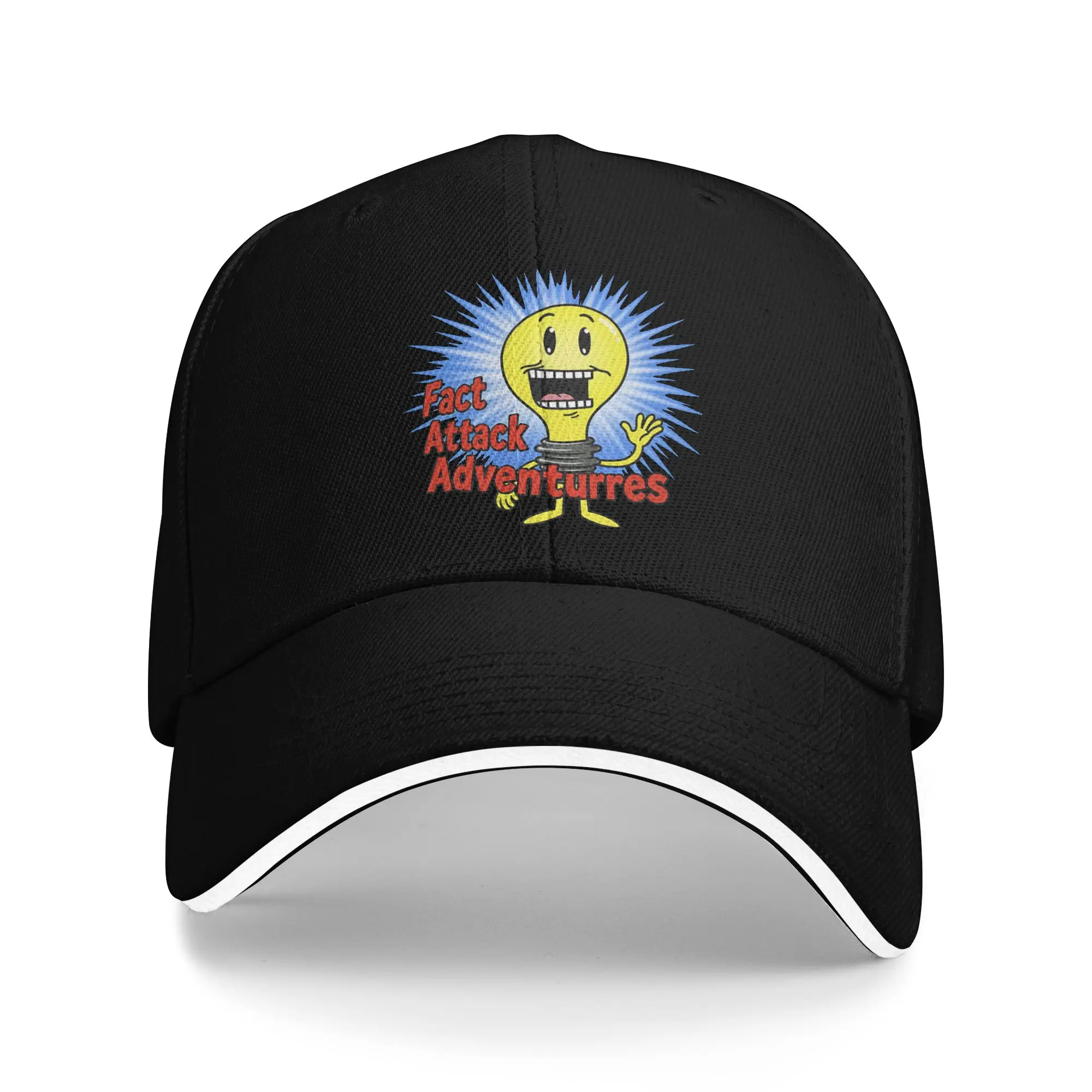 Casual Fact Attack Adventures Lighty Baseball Caps for Men Women Snapback Hat  Daily Golf Gift Sun Hats