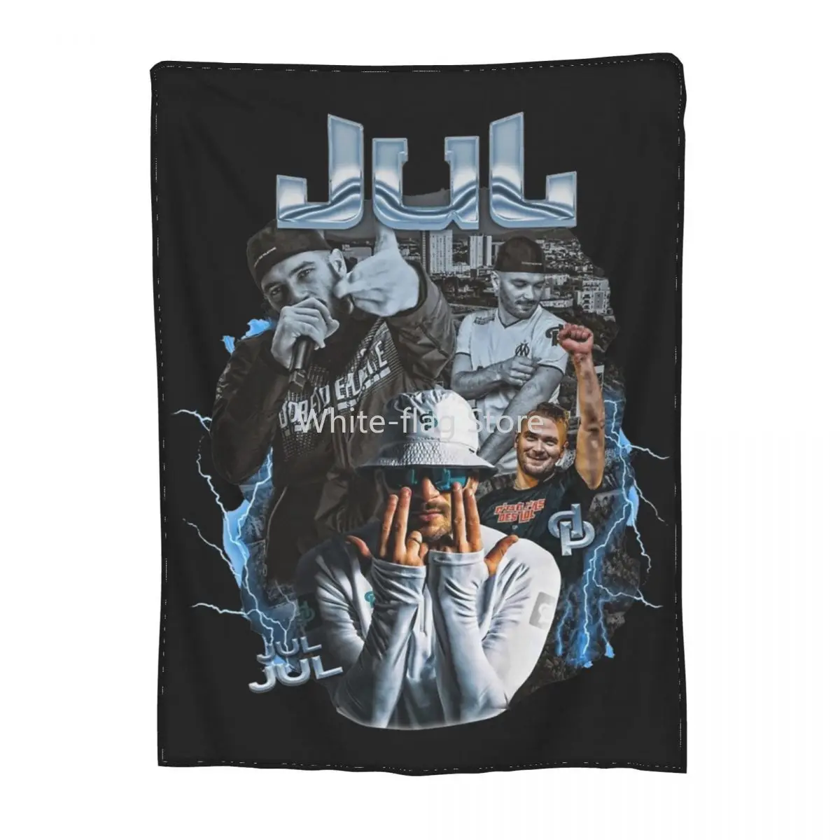 

Rapper Jul Bootleg Merch Blankets Velvet Sofa Vintage Throw Blanket Comfortable Soft for Bedroom Quilt