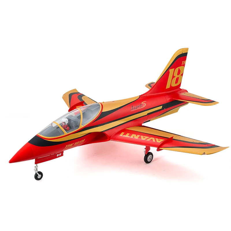 FMSRC RC Airplane 90mm Avanti Ducted Fan EDF Jet 6ch with Flaps High Speed Giant Model Hobby Plane Aircraft Avion PNP New