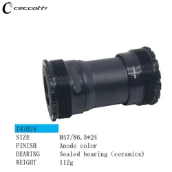 T47 ํ๋จ ๋ธ๋ํท 86.5mm ์ด๋ํฐ ๋ฐ 68mm ์ด๋ํฐ PF30 ํ๋ ์คํ BB ์ผ์ด์ค
