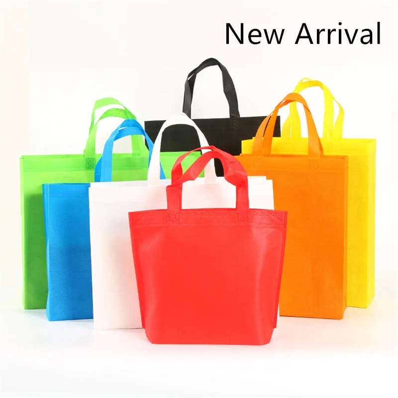 

20 pcs New arrival Non Woven Bag Shopping Bags Wholesale Custom Personalized Promotional Reusable storage Shopping Tote Bags