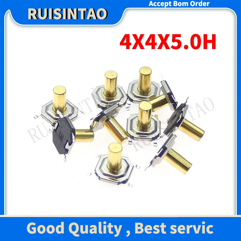 

50/100pcs 4*4*5.0 Momentary Type Tactile Push Button Switch Surface Mount 5.2x5.2x5.0mm 4x4x5mm SMD/SMT 4 Pin Micro Switches