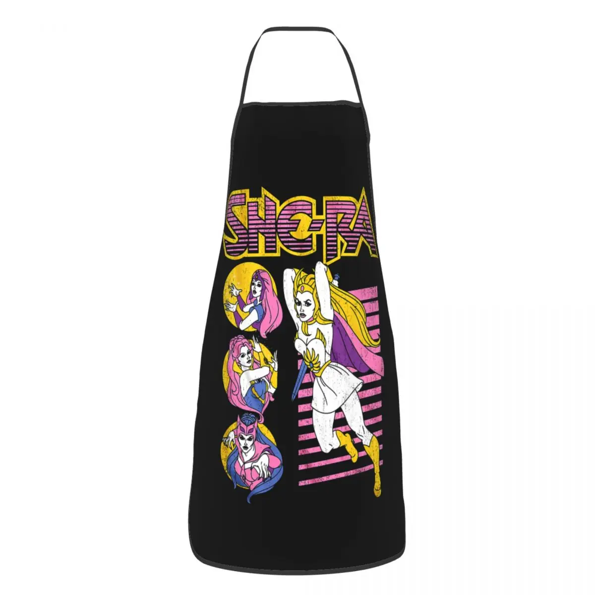 Vintage She-Ra Apron Women Men Unisex Bib He-Man And The Masters Of The Universe Kitchen Cooking Tablier Cuisine Chef Baking