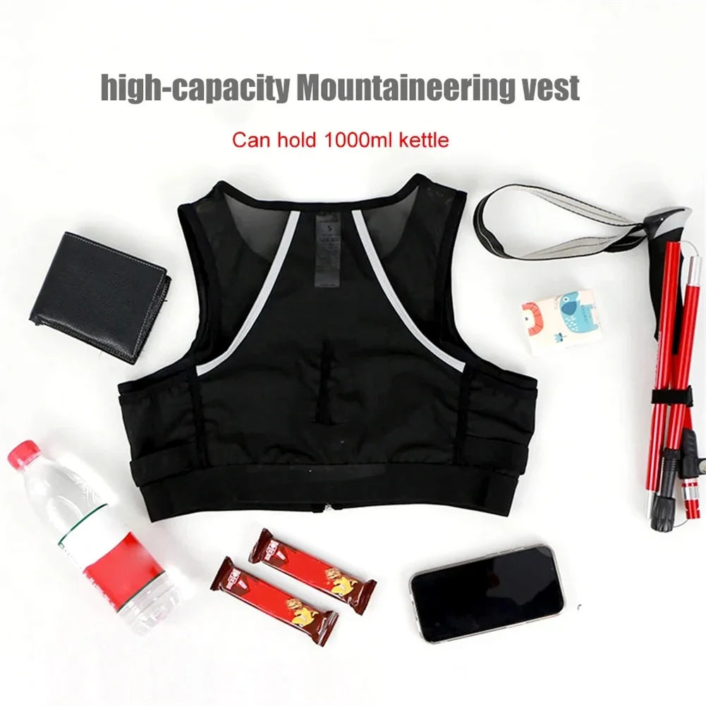 Vest Pack Backpack For Women Men Outdoor Hiking Cross-Country Backpack Vest Lightweight Reflective Running Vest Bag