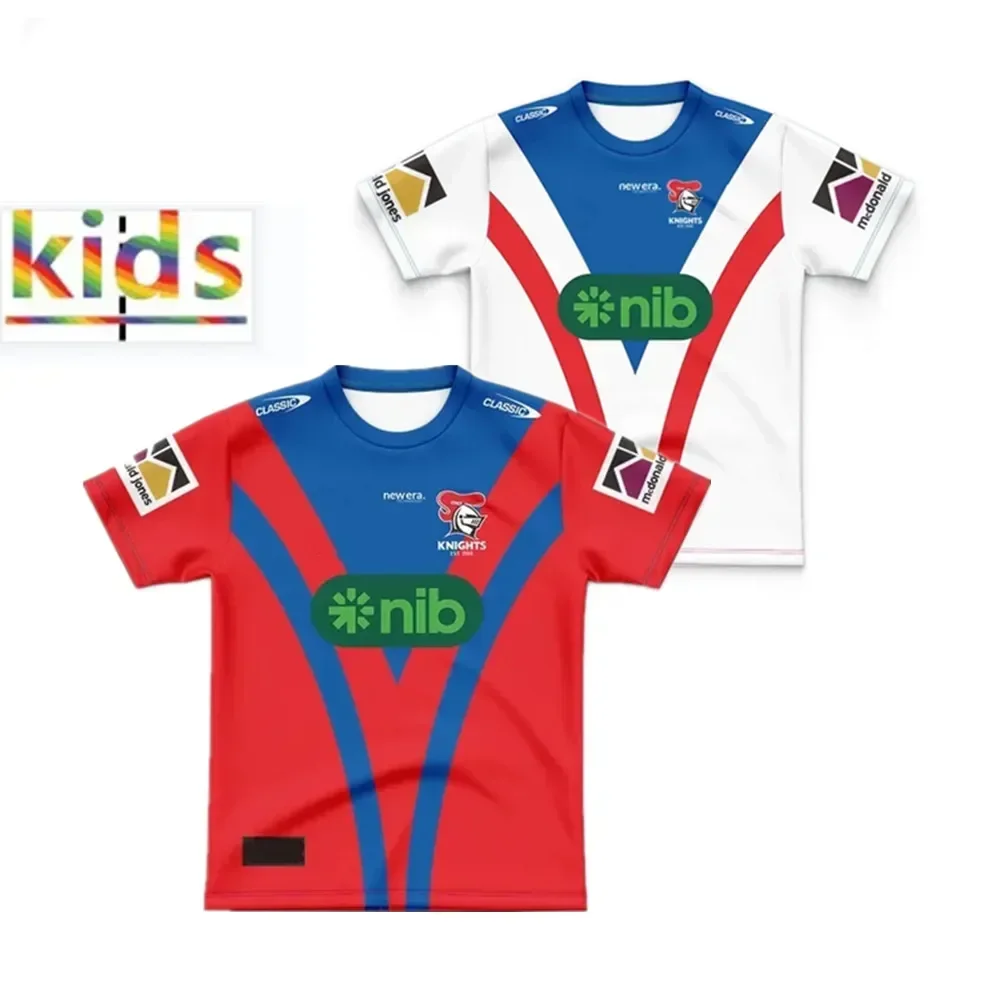 

2024 Knights Kids Home / Away / Training Rugby Jersey - Mens Size:16-26（Print Name Number）Top Quality